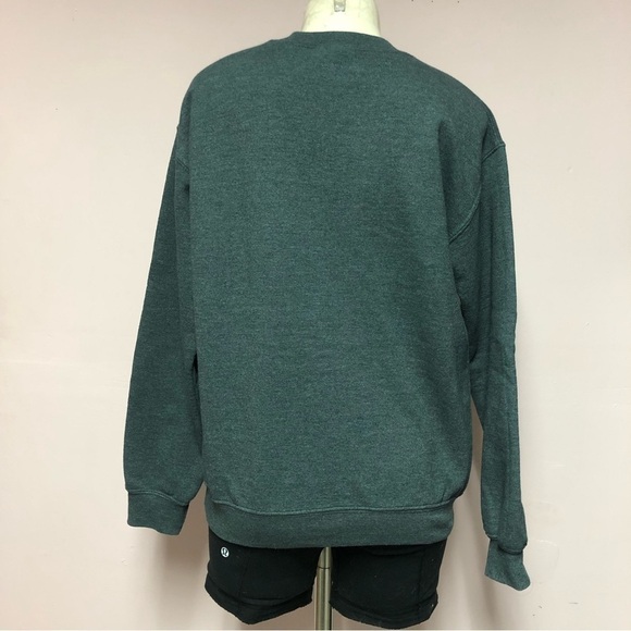 Nwot Embroidered Columbia Icefields Dark Grey Heavy Sweatshirt Unisex Size Small - Picture 2 of 10